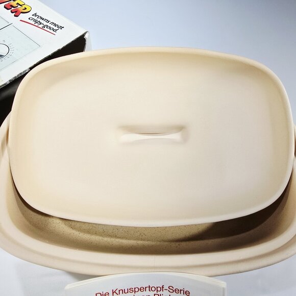 Vintage Scheurich Knuspertopf Glazed Micro Roaster Clay Baker Microwave or Oven - Picture 5 of 10